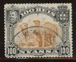 Nyassa Scott 35 Used African Animal Camel stamp from 1901 set