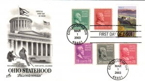 #3773 Ohio Statehood Combo Artcraft FDC