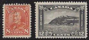 Canada #172 and 174