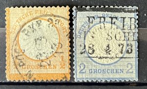 Germany #16 & 18- SCV=$15.25
