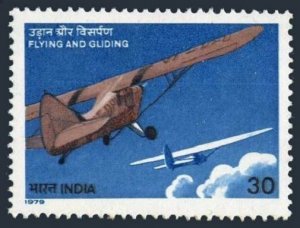India 834, MNH. Michel 806. Hindustan Pushpak Plane, Rohini1 Glider, 1979