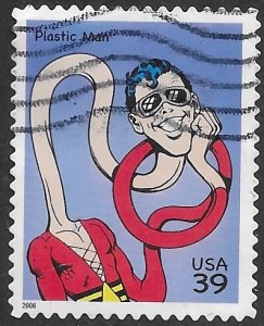 US #4084k  used Super Heroes - Plastic Man.   This is nice.