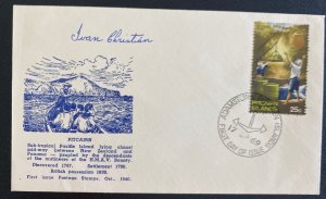 1969 Adamstown Pitcairn Island First Day Cover  FDC First Postage Stamp