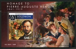 SOLOMON ISLANDS 2015 TRIBUTE TO PIERRE AUGUSTE RENOIR SOUVENIR SHEET MINT NH