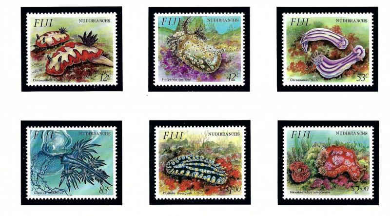 Fiji 692-97 MNH 1993 Nudibranchs