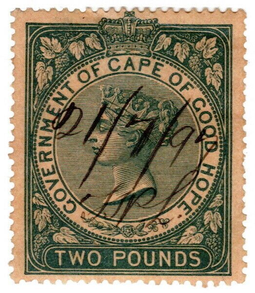 (I.B) Cape of Good Hope Revenue : Stamp Duty £2 (1878)