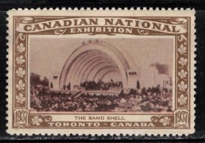 CANADA 1937 Canadian National Exhibition Poster Stamp - The Band Shell