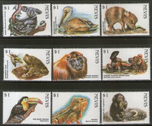 Nevis 1998 Endangered Species Birds Monkey Bear Wildlife Animals Sc 1073 MNH 196