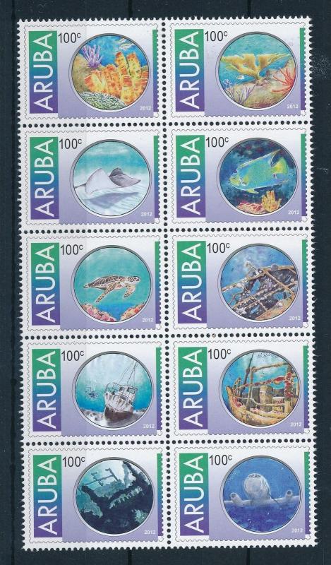 [AR635] Aruba 2012 Marine Life - Diving MNH