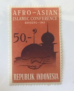 Indonesia 1965 Scott 654 MH - 50r, Afro-Asian Islamic Conference, Bandung