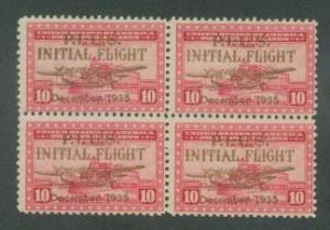 Philippines Commonwealth Scott C52 Block of 4