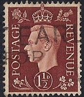 Great Britain #237 1 1/2P King George 6,  used VF