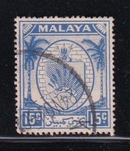 Malaya Negri Sembilan 1949 Sc 48 15c Used