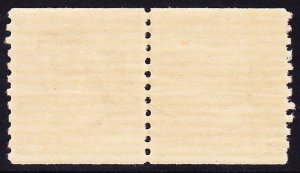 Scott 840, Unused NH Line Pair, 1.5c Martha Washington Presidential Horizontal C