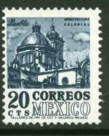 MEXICO 878a, 20c 1950 Def 8th Issue Fosforescent coated. MINT, NH. F-VF.