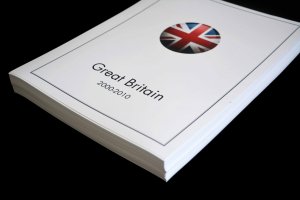 COLOR PRINTED GREAT BRITAIN 2000-2010 STAMP ALBUM PAGES (140 illustrated pages)