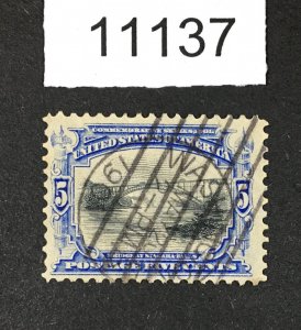 MOMEN: US STAMPS # 297 USED LOT #11137