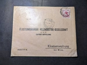 1914 Egypt Cover to Klosterneuburg Vienna Austria