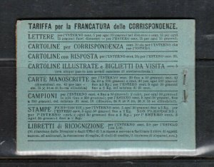 Italy Sassone #2 Very Fine Never Hinged Complete Booklet