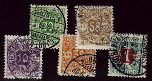 Denmark SC P4-P8 Used F-VF SCV$55.00...Beautiful Denmark!