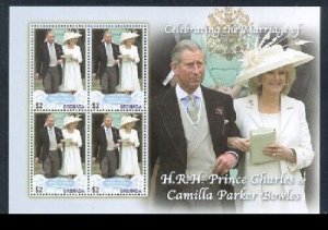 Grenada - 2005 - Prince Charles Wedding - Sheet Of 4 - MNH