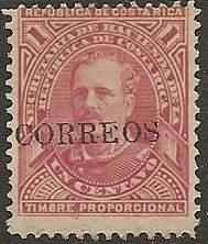 Costa Rica 1889 Sc #23 Próspero Fernández 1c, used.