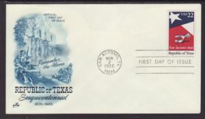US Texas 1986 Artcraft U/A FDC BIN