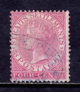 Straits Settlements - Scott #11 - Used - Pencil/rev. - SCV $13