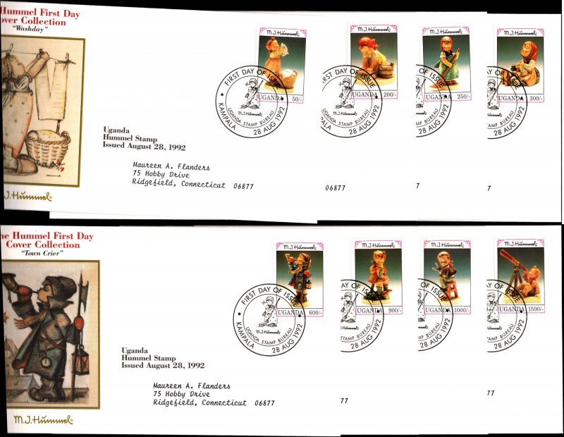 Worldwide First Day Cover, Art, Uganda