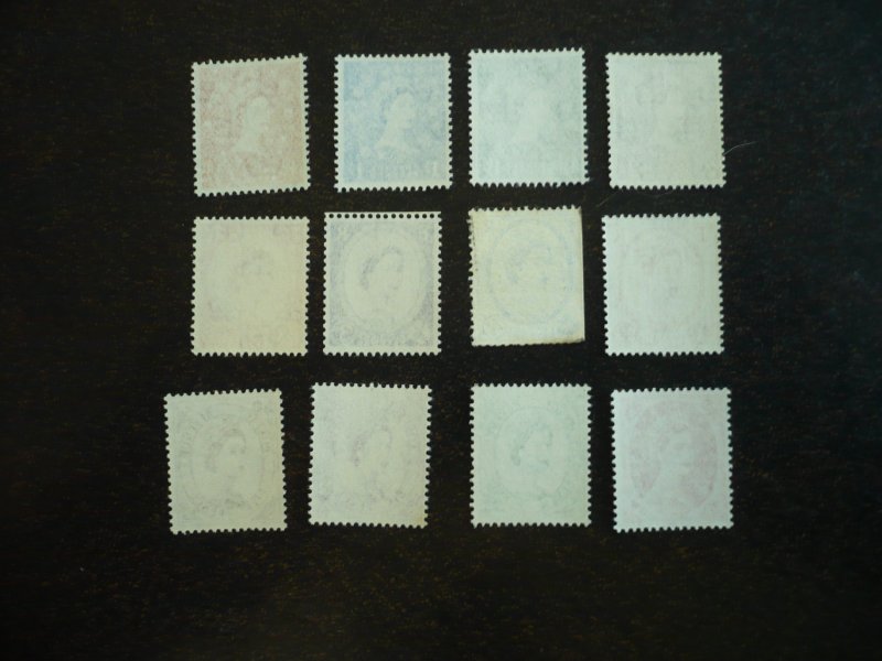 Stamps - Great Britain - Scott#353p-364p-Mint Never Hinged Part Set of 12 Stamps