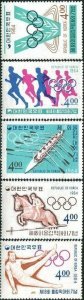 Korea South 1964 SG557-561 Olympic Games set MLH