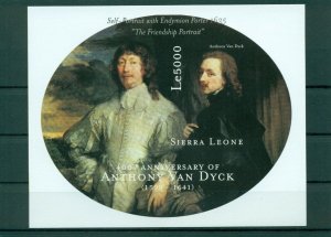 Art Anthony van Dyck Paintings Sierra Leone imperforated MNH stamps set 9 sheets