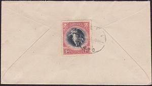 BARBADOS 1902 1d on reverse of cover to USA.................................6356