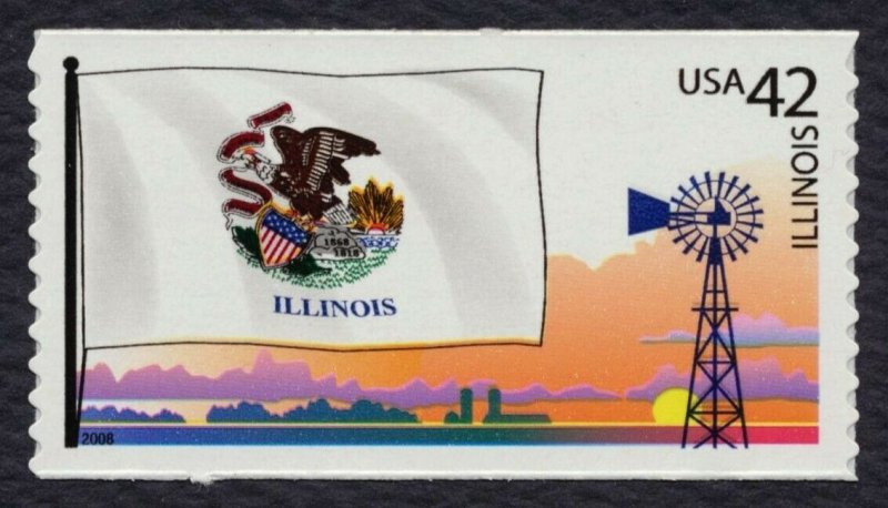 #4289 42c Illinois Flag, Mint **ANY 5=FREE SHIPPING** 