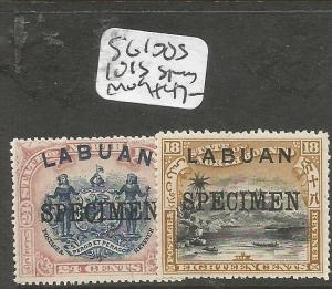 Labuan SG 100s 101s Specimen MOG (9clm)