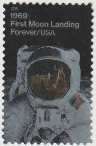 SC# 5399 - (55c) - First Moon Landing - Astronaut Used Single Off Paper