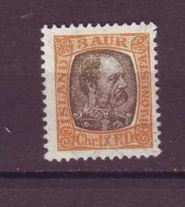 J25587 JLstamps 1902 iceland used #o13 king