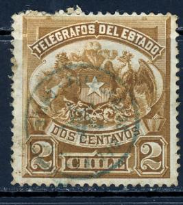Chile Revenue Stamp 2Cent Used