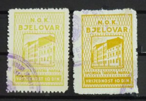 Yugoslavia CROATIA Local BJELOVAR Revenues - COLOR VARIETIES US 1 