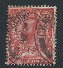 GB George V  SG 329wi Good used, wmk Inverted