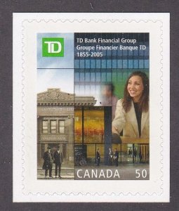 Canada # 2094, TD Bank 150th Anniversary, Mint NH, 1/2 Cat.