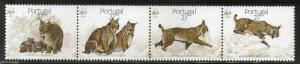 Portugal 1988 WWF Iberian Lynx Wild Life Animal Fauna 4v Sc 1716-19 MNH # 060