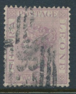 Sierra Leone SG 19 Magenta 1876 Two Pence 2d WMK Crown CC P14 QV