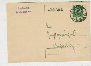 Germany 1927 Brandenburg Cancel Open Winged Bird Stamp Card Ref 30243