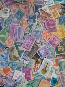 100 Unused US MNH Quality Stamp Unsearched 600,000 Hoard ALL DIFFERENT