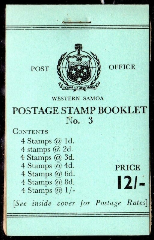 Western Samoa  1964 SG SB 12 VF, Cat. “from £50”