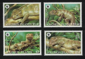 Solomon Is. WWF Prehensile-tailed Skink 4v 2005 MNH SC#1035-1038