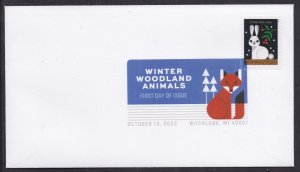 US 5823 Winter Woodland Animals Rabbit DCP FDC 2023