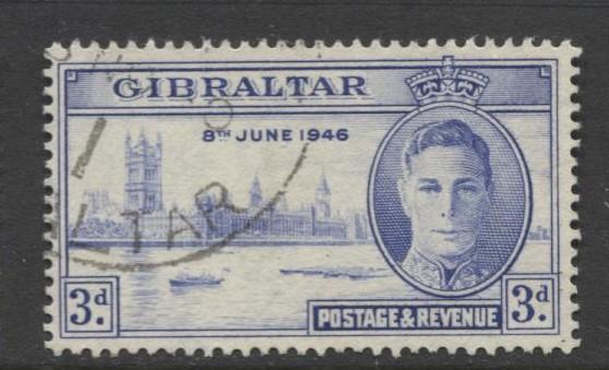 Gibraltar - Scott 120 - Peace Issue -1946 - VFU - Single 3d Stamp