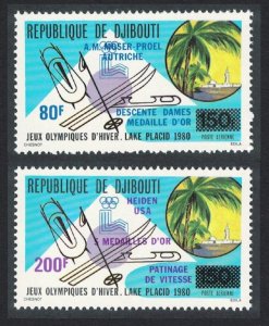 Djibouti Winter Olympic Games Medal Winners 2v 1980 MNH SG#783-784